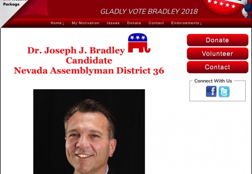 Joseph J. Bradley  Candidate Nevada Assemblyman District 36