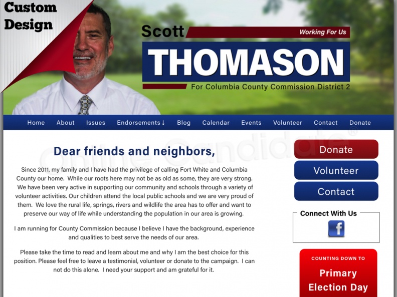 Scott Thomason for Columbia County Commission District 2 