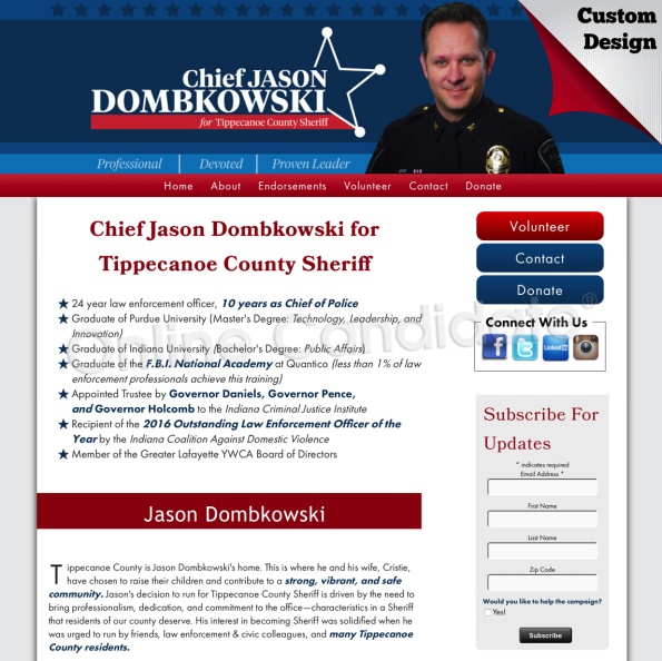 Chief Jason Dombkowski for Tippecanoe County Sheriff.jpg