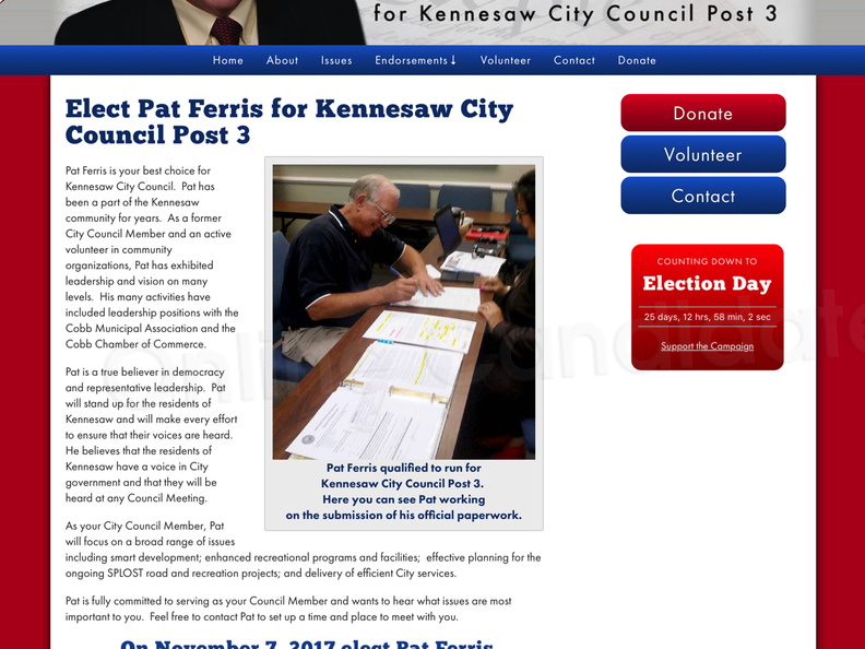 Pat Ferris for Kennesaw City Council Post 3
