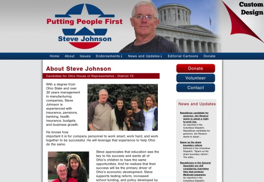 Steve Johnson for Ohio House of Representative - District 70