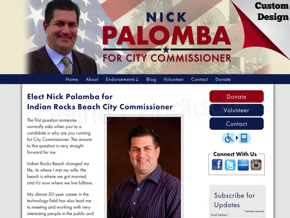 Nick Palomba for Indian Rocks Beach City Commissioner