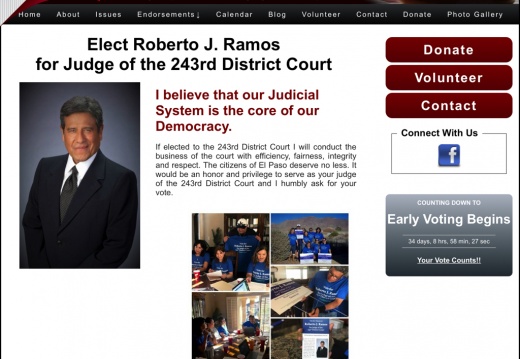 Roberto J. Ramos for Judge of the 243rd District Court