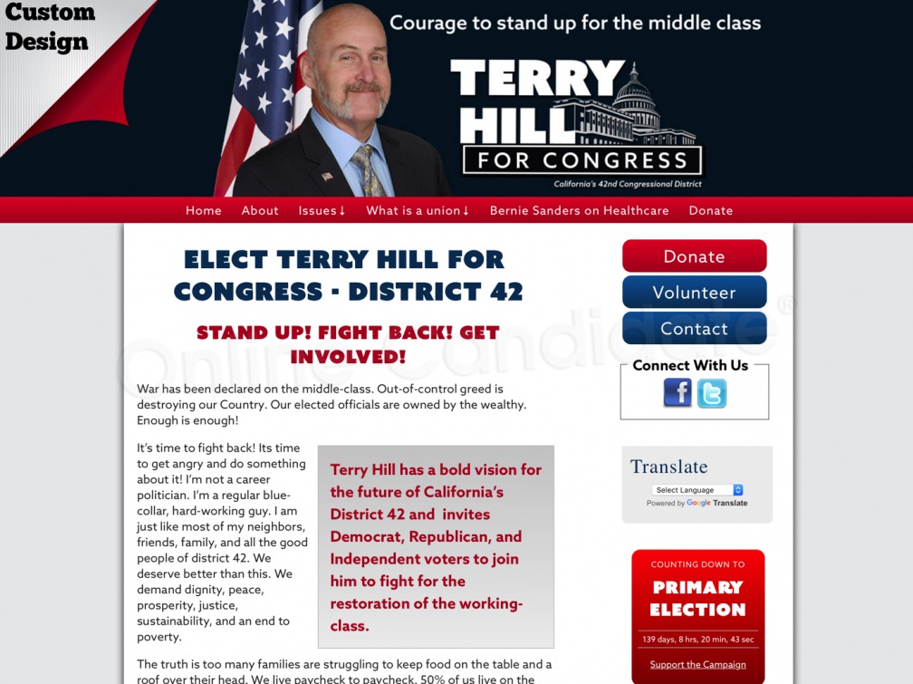 Terry Hill for  Congress   District 42