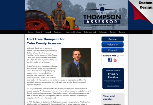 Ernie Thompson for Yuba County Assessor