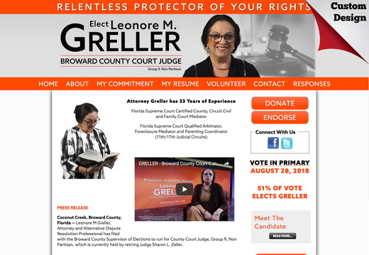 Leonore M. Greller for Broward County Court Judge