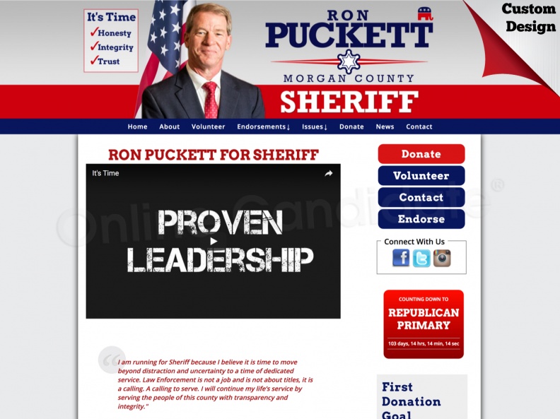 Ron Puckett for Sheriff