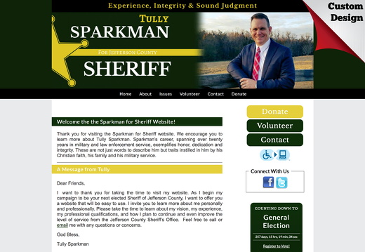 Tully Sparkman, Republican, for Sheriff 