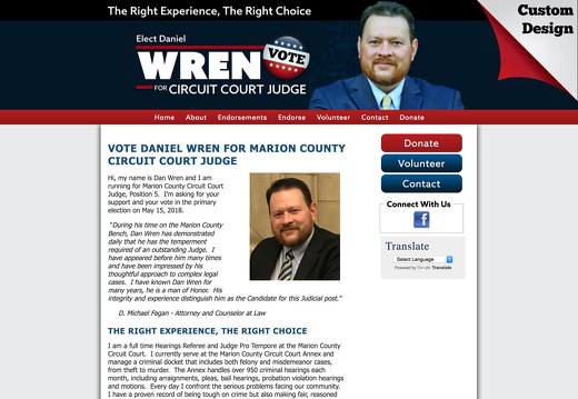 Dan Wren for Marion County Circuit Court Judge