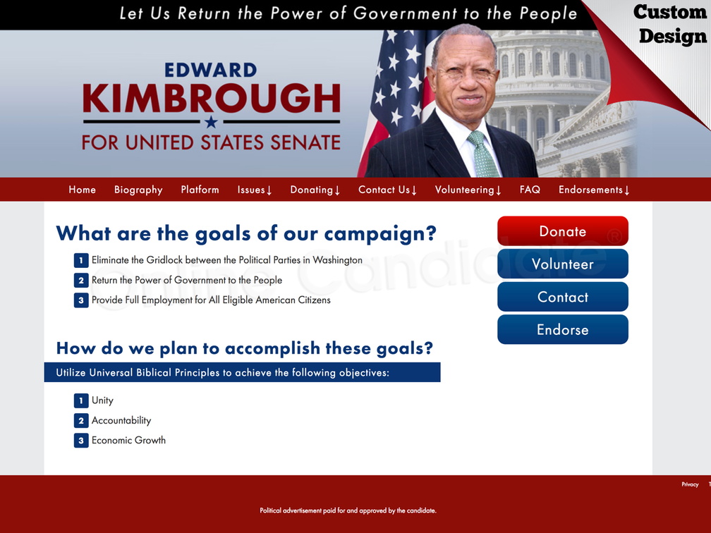 Edward Kimbrough for United States Senate