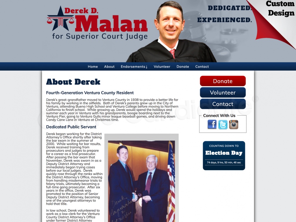 Derek Malan for Judge