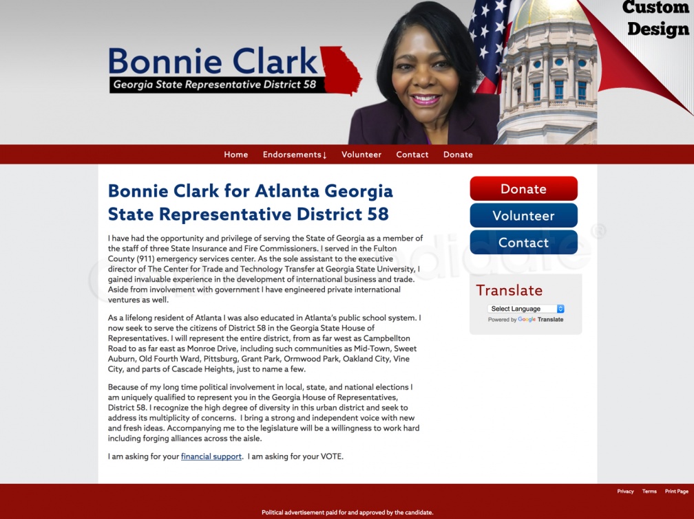 Bonnie Clark for Atlanta Georgia State Representative District 58