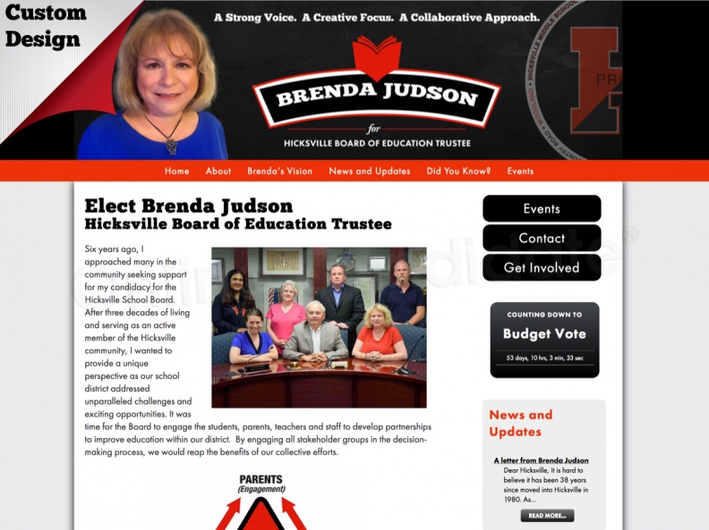 Brenda Judson Hicksville Board of Education Trustee
