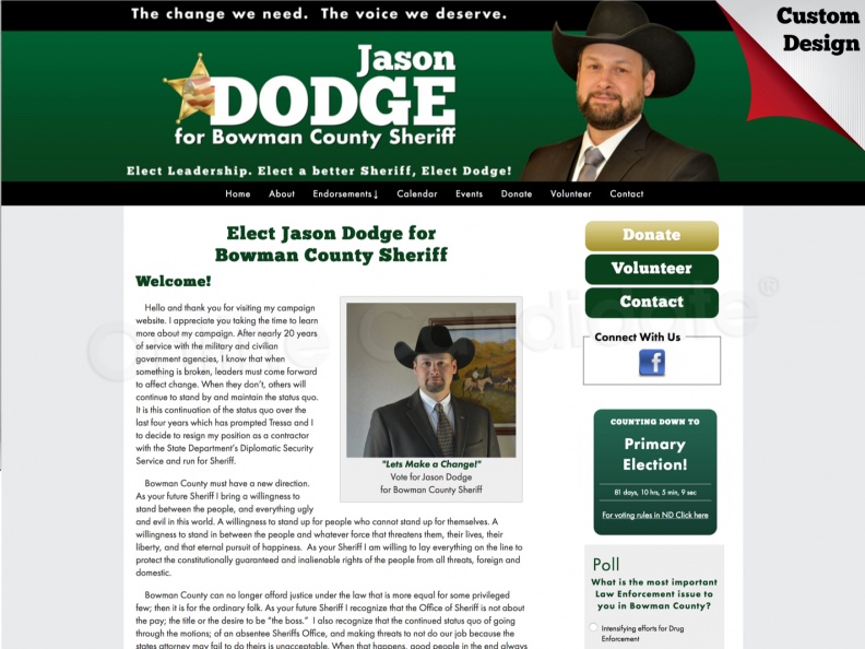 Jason Dodge for Bowman County Sheriff