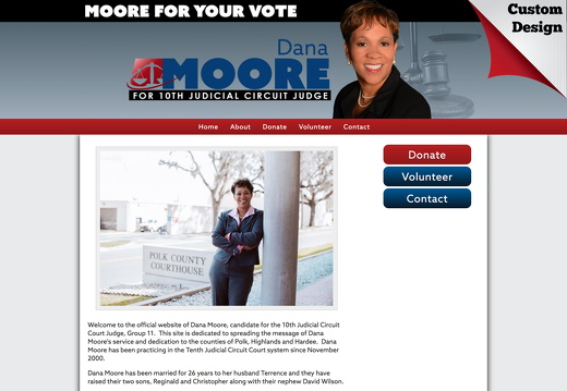 Dana Y. Moore for 10th Judicial Circuit Judge, Group 11.  