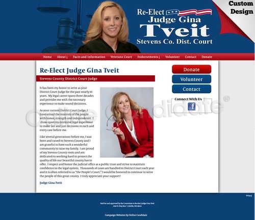 Re-Elect Judge Gina Tveit Stevens County District Court Judge