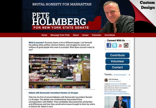 Pete Holmberg For New York Senate