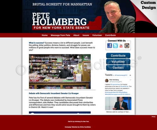 Pete Holmberg For New York Senate