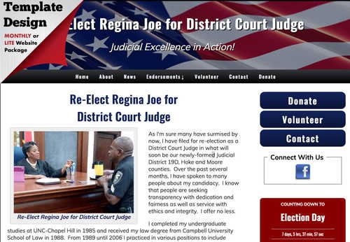 Re-Elect Regina Joe for District Court Judge