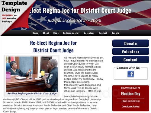 Re-Elect Regina Joe for District Court Judge