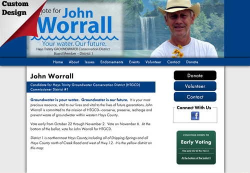 John Worrall Candidate for Hays Trinity Groundwater Conservation District