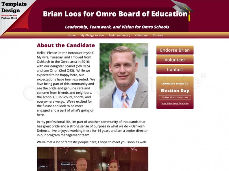 Brian Loos for Omro Board of Education