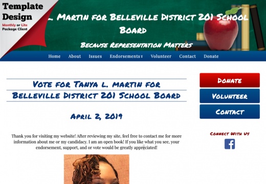 Tanya l. Martin for Belleville District 201 School Board