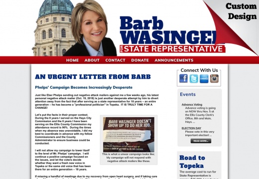 Barbara K. Wasinger for Kansas State Representative