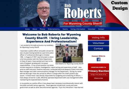 Bob Roberts for Wyoming County Sheriff