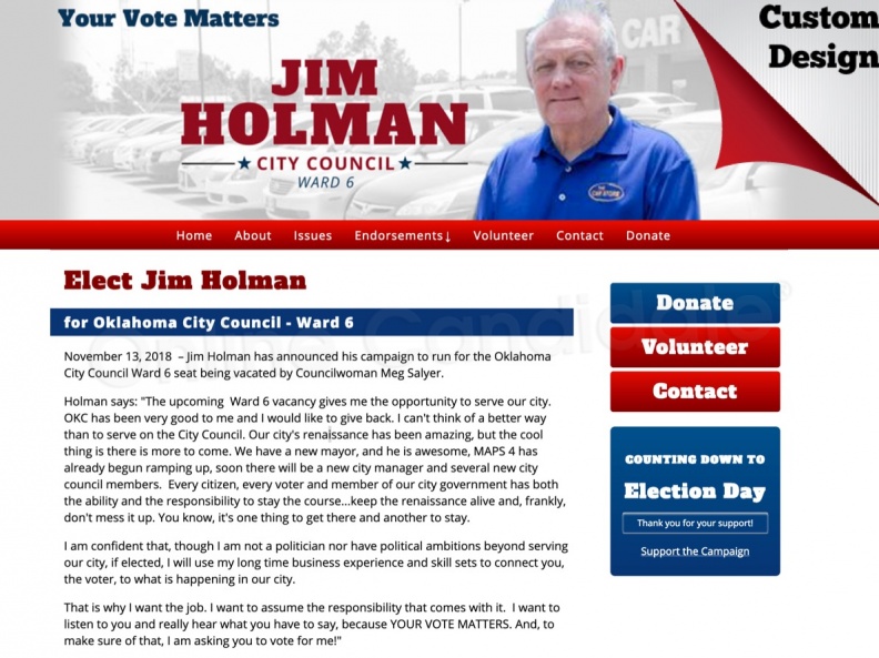 Jim Holman for Oklahoma City Council - Ward 6