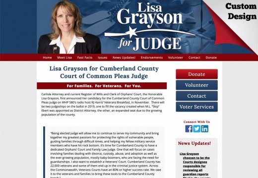 Lisa Grayson for Cumberland County Court of Common Pleas Judge