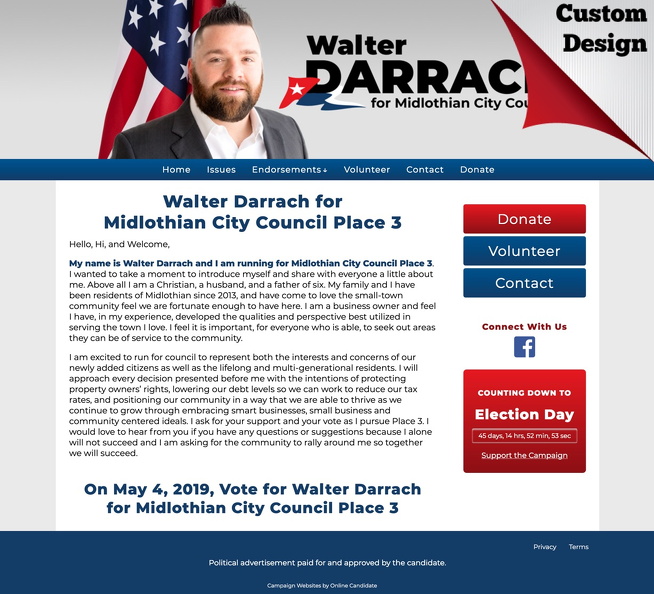 Walter Darrach for Midlothian City Council Place 3.jpg