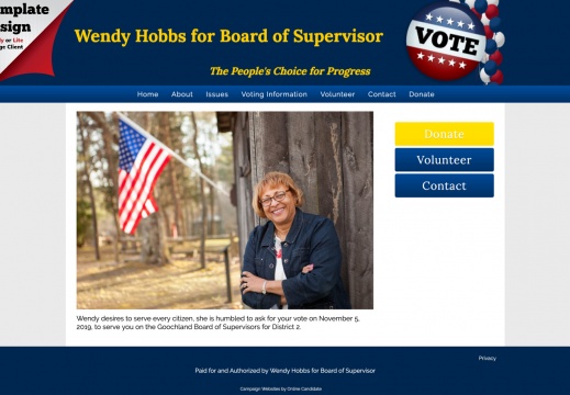 Wendy Hobbs for Board of Supervisor