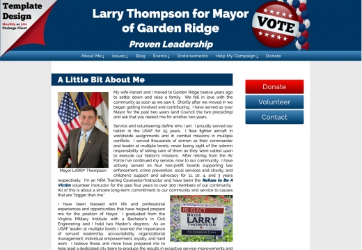 Larry Thompson for Mayor of Garden Ridge