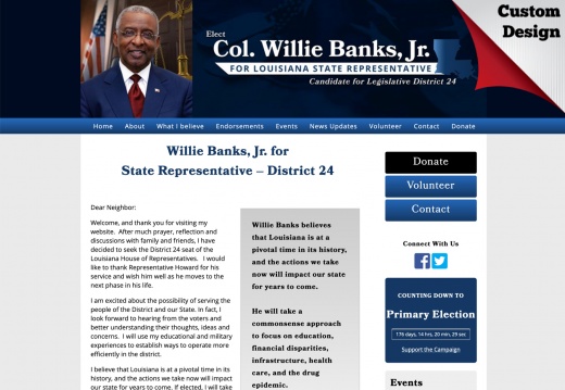 Willie Banks, Jr. for State Representative – District 24