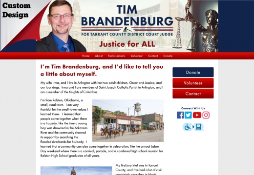 Tim Brandenburg for Tarrant County District Court Judge