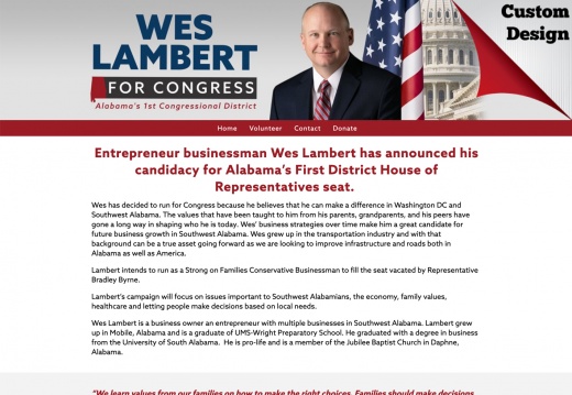 Wes Lambert for Congress - Alabama's 1st Congressional District