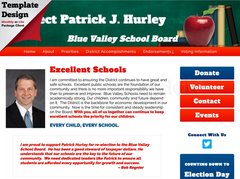  Re-Elect Patrick J. Hurley Blue Valley School Board