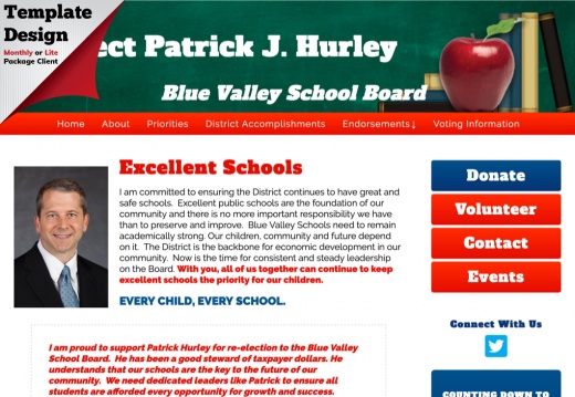  Re-Elect Patrick J. Hurley Blue Valley School Board