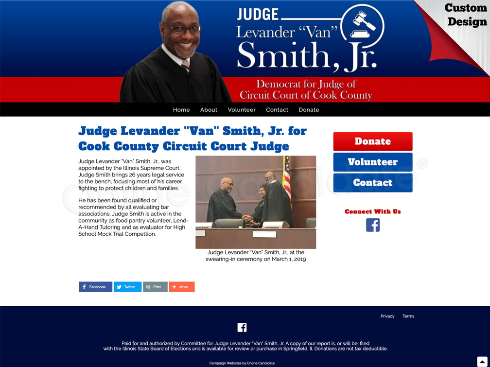 Judge Levander ''Van'' Smith, Jr. for Cook County Circuit Court Judge