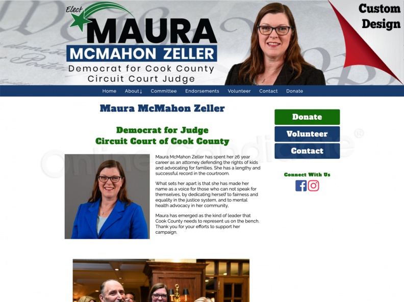 Maura McMahon Zeller Democrat for Judge Circuit Court of Cook County