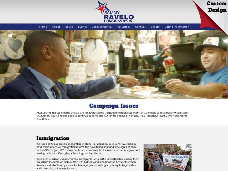 Sammy Ravelo for Congress - NY district 16