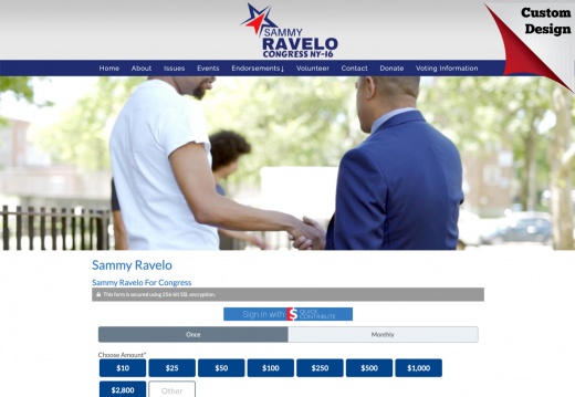 Sammy Ravelo for Congress - NY district 16 DOnation Page