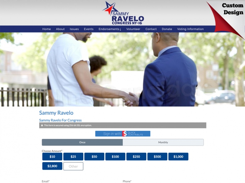 Sammy Ravelo for Congress - NY district 16 DOnation Page