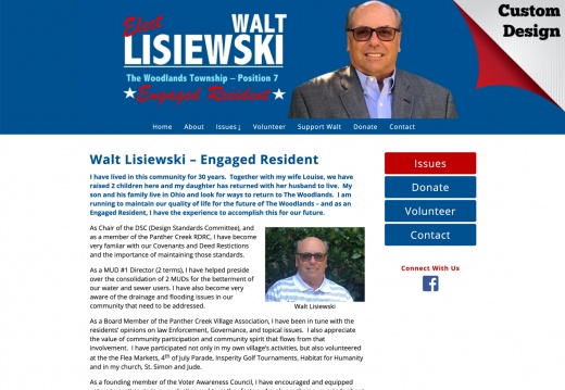 Walt Lisiewski for Director Position 7