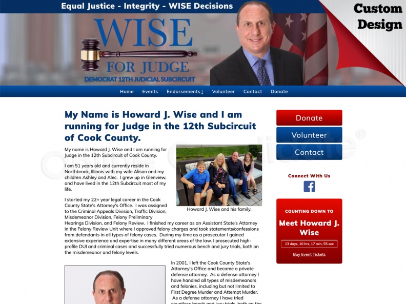 Howard J. Wise for Judge - 12th Subcircuit of Cook County