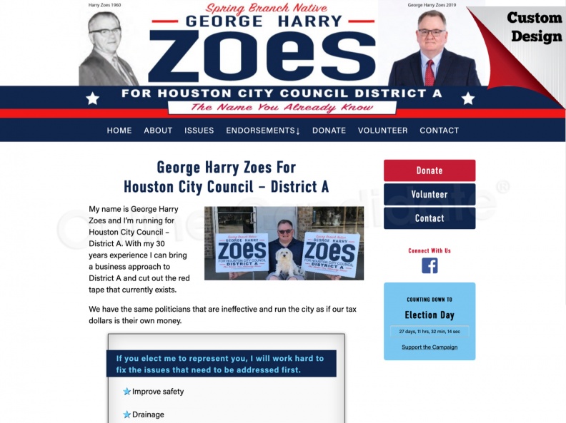 George Harry Zoes For Houston City Council – District A