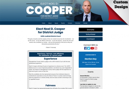 Noel D. Cooper for District Judge - 145th Judicial District Court