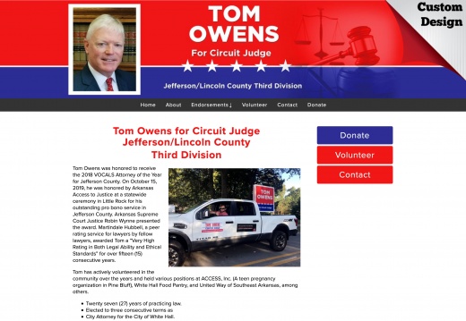 Tom Owens for Circuit Judge Jefferson:Lincoln County Third Division