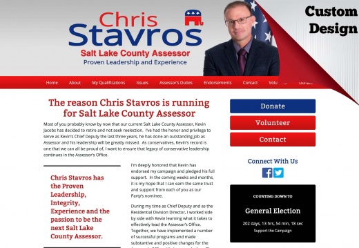  Chris Stavros for Salt Lake County Assessor